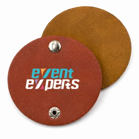 Round PU Leather Cable Organizers - All Signs Today