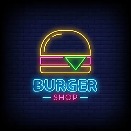 Burger Shop Neon Sign - All Signs Today