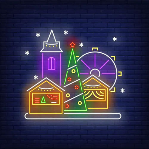 Christmas Fun Fair Neon Sign - All Signs Today
