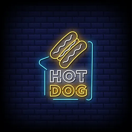 Hot Dog Neon Sign - All Signs Today