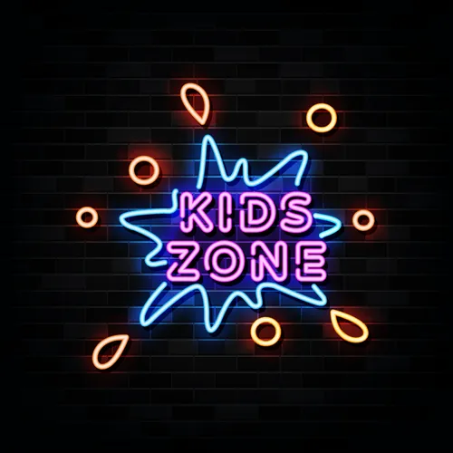 Kids Zone Neon Sign - All Signs Today