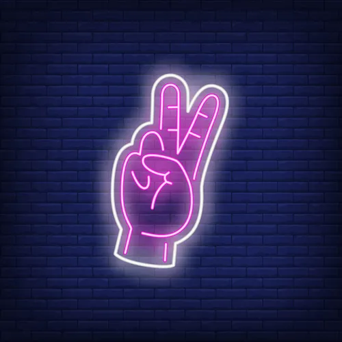 Peace Neon Sign - All Signs Today