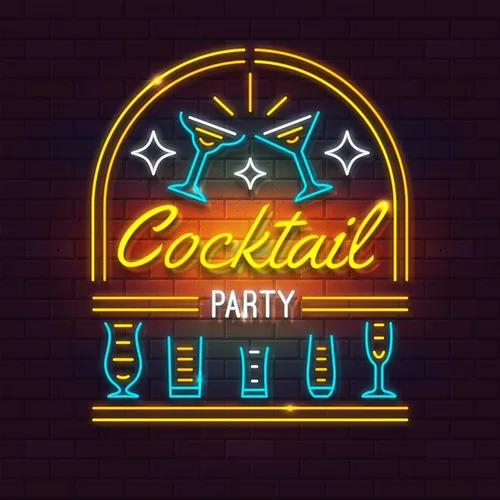 Cocktail Party Neon Sign - All Signs Today