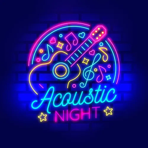 Acoustic Night Party Neon Sign - All Signs Today