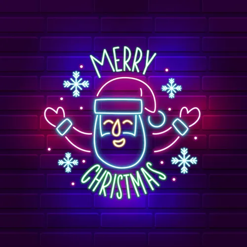 Santa Welcoming on Christmas Eve Neon Sign - All Signs Today