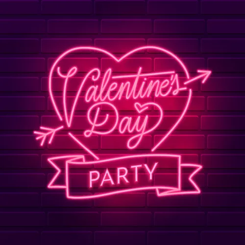 Valentines Day Party Neon Sign - All Signs Today