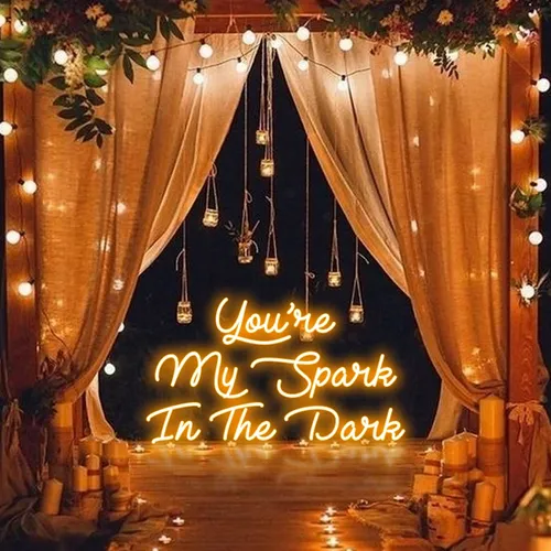 You Are My Spark in The Dark Neon Sign - All Signs Today