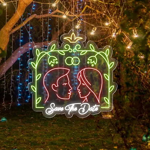 Save The Date Neon Sign - All Signs Today