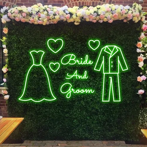 Bride and Groom Neon Sign - All Signs Today