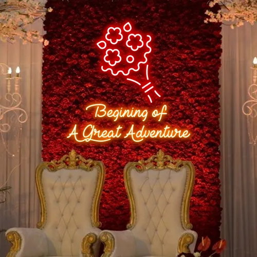 Beginning of a Great Adventure Neon Sign - All Signs Today