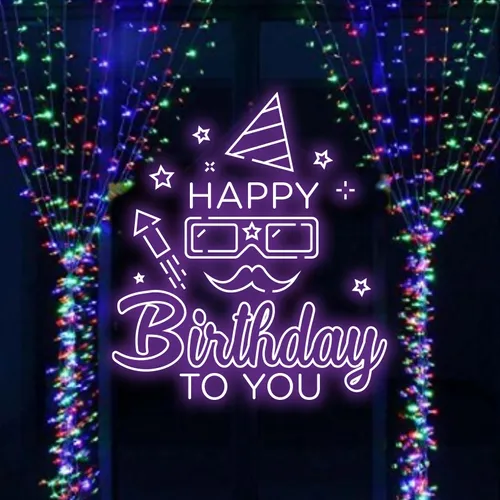 Happy Birthday Goggles  Neon Sign - All Signs Today