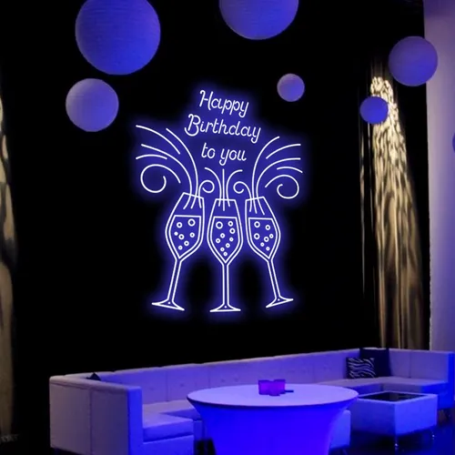 Cocktail Birthday Party Neon Sign - All Signs Today