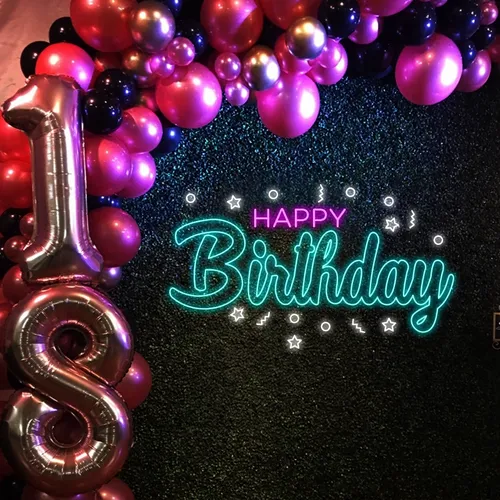 Cool Happy Birthday Neon Sign - All Signs Today