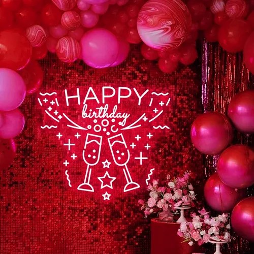 Birthday Cocktail Party Neon Sign - All Signs Today