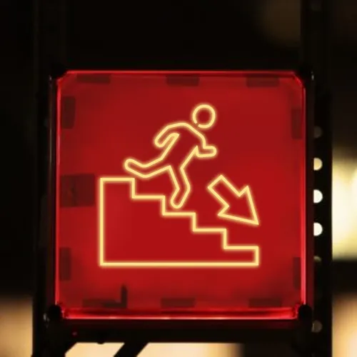 Emergency Exit Neon Sign - All Signs Today