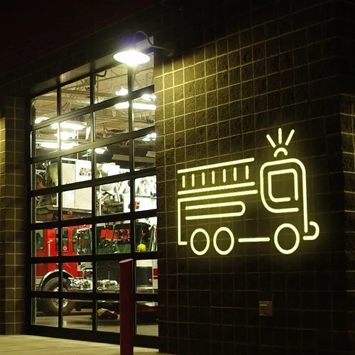 Fire Service Car Neon Sign - All Signs Today