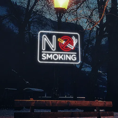 No Smoking Neon Sign - All Signs Today