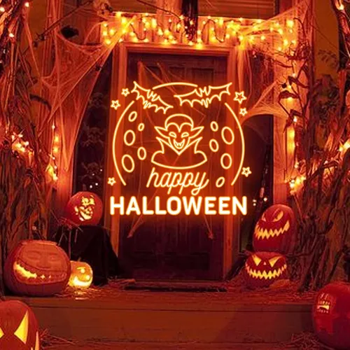 Happy Halloween Dracula Neon Sign - All Signs Today