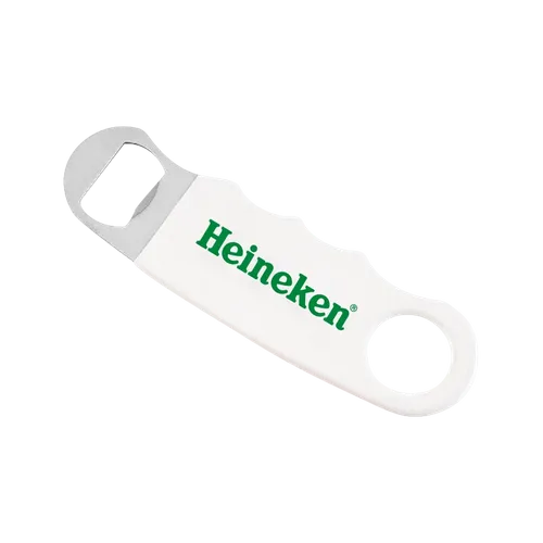 White Hand Grip Flat Bottle Opener - All Signs Today