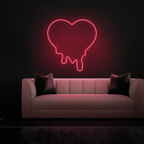 Melting Heart Neon sign - All Signs Today