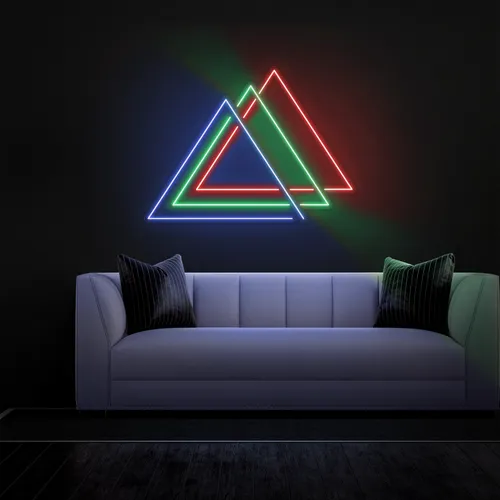 Triangles Neon Sign