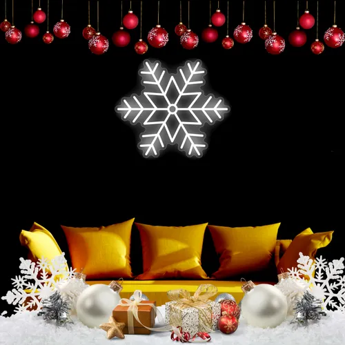 Snowflakes Neon Sign - All Signs Today