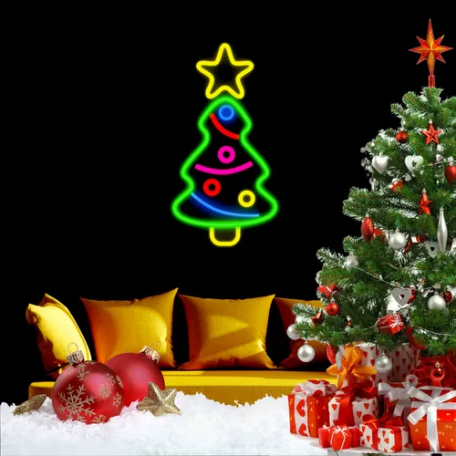 Cute Christmas Tree Neon Sign - All Signs Today
