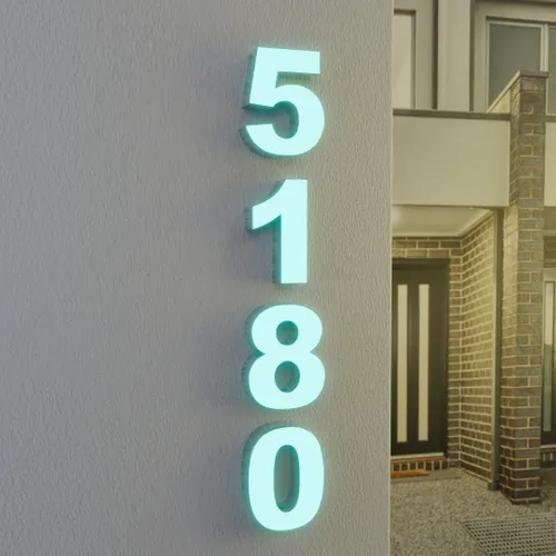 Face Lit House Number - All Signs Today