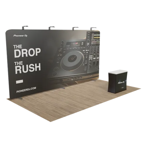 Custom Zip Up Trade Show Display 20' x 10' - All Signs Today