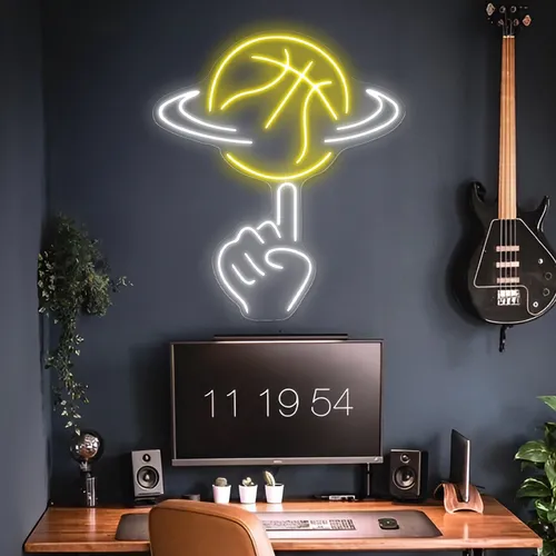 Ball Toss Neon Sign - All Signs Today