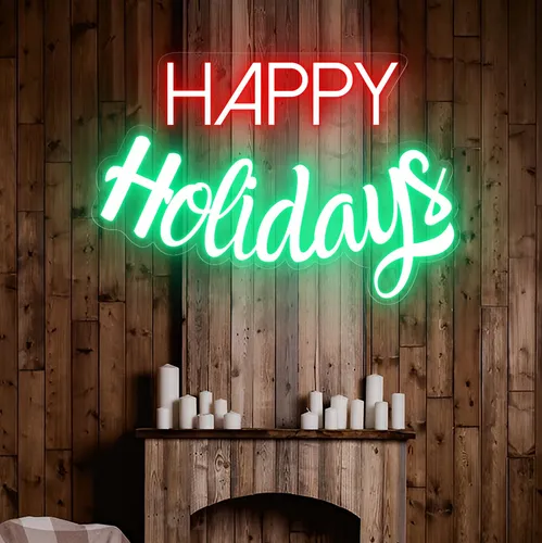 Happy Holidays Neon Sign - All Signs Today