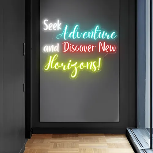 Seek Adventure Neon Sign - All Signs Today