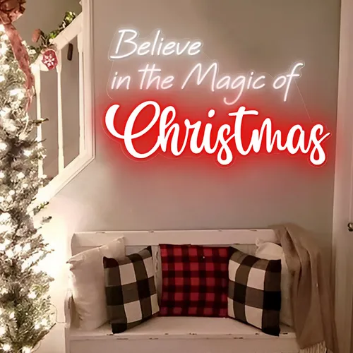 Believe in the Magic of Christmas Neon Sign - All Signs Today