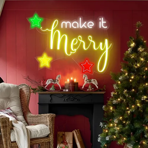 Make it Merry Neon Sign - All Signs Today