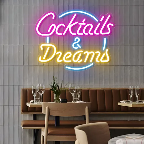 Cocktails and Dreams LED Neon Sign - All Signs Today