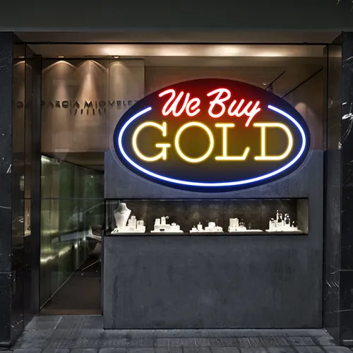 We Buy Gold Neon Sign - All Signs Today