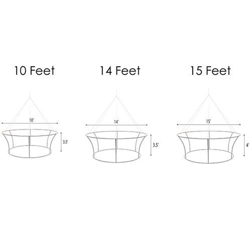 Custom Tapered Circle Personalized Trade Show Hanging Signs - All Signs Today