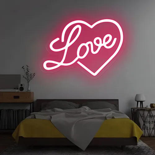 Heart Love Neon Sign - All Signs Today