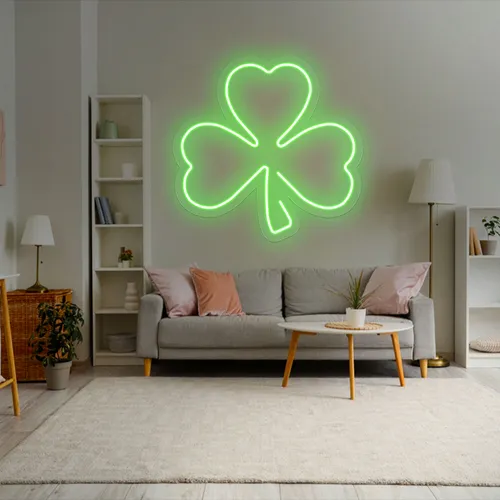 Green Clover Neon Sign - All Signs Today