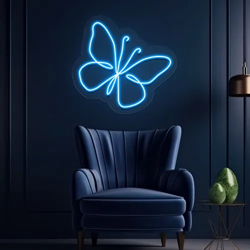 Scribble Butterfly Neon Sign - All Signs Today