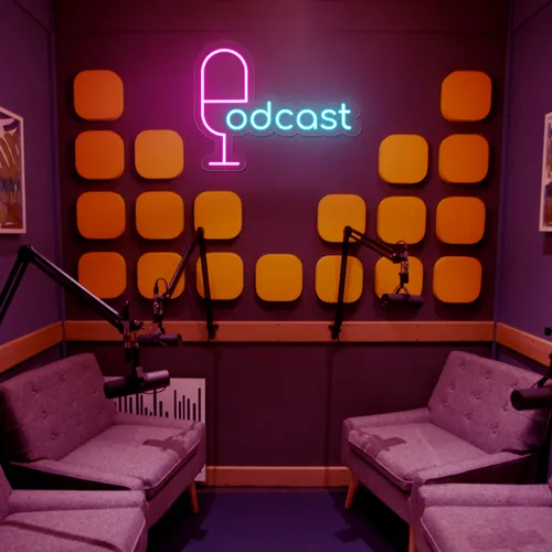 Cool Podcast Neon Sign - All Signs Today