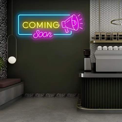 Coming Soon Neon Sign - All Signs Today