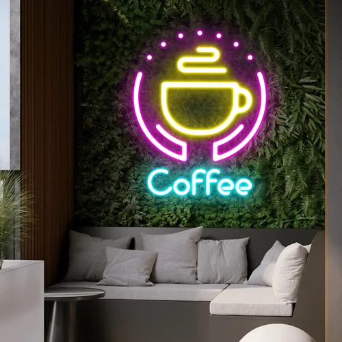 Captivating Coffee Neon Sign - All Signs Today