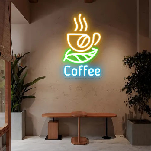 Café Glow Coffee Mug Neon Sign - All Signs Today
