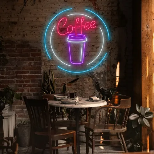 Custom Coffee Cup Neon Sign - All Signs Today