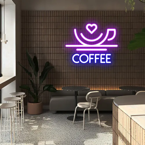Charm with Love Coffee Neon Sign - All Signs Today