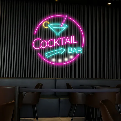 Radiant Cocktail Bar Neon Sign - All Signs Today