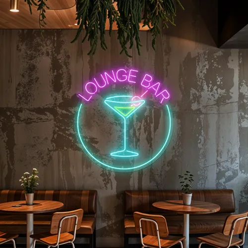 Martini Lounge Bar Neon Sign - All Signs Today