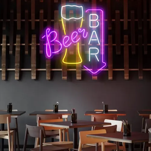 Lively Beer Glass Bar Neon Sign - All Signs Today