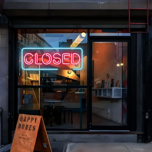 Closed Neon Sign - All Signs Today